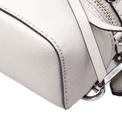 Michael Kors Grey Leather Rhea Backpack 