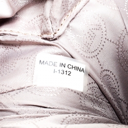 Pre Owned MICHAEL Michael Kors Grey Leather Double Zip Jet Set Tote