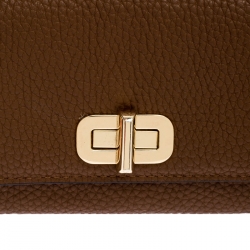 Pre Owned محفظة مايكل كورس كارسون جلد بني فاتح