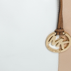 Pre Owned MICHAEL Michael Kors Multicolor Leather Double Zip Jet Set Tote