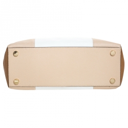 Pre Owned MICHAEL Michael Kors Multicolor Leather Double Zip Jet Set Tote