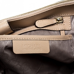 Pre Owned MICHAEL Michael Kors Multicolor Leather Double Zip Jet Set Tote