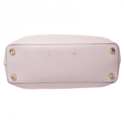 Pre Owned Michael Kors Pink Saffiano Leather Medium Satchel