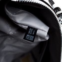 Pre Owned Michael Kors Metallic Silver Leather Ciara Tote