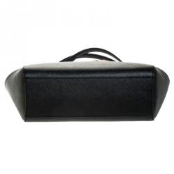 Pre Owned حقيبة كتف مايكل كورس سلسلة ترافيل جيت سيت جلد سوداء