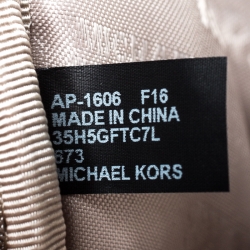 Pre Owned Michael Kors Old Rose Leather Jet Set Crossbody Bag