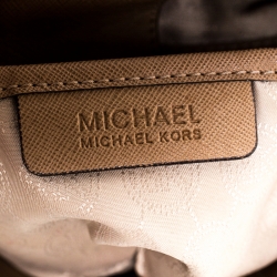 Pre Owned MICHAEL Michael Kors Brown Leather Large Hamilton North South Tote