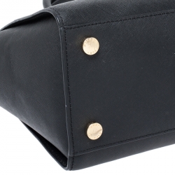 Pre Owned حقيبة مايكل مايكل كورس سلما جلد سوداء