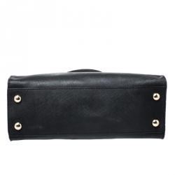 Pre Owned حقيبة يد مايكل مايكل كورس هاميلتون ايست/ ويست جلد سوداء