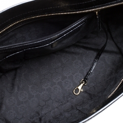 Pre Owned MICHAEL Michael Kors Black Patent Leather Selma Tote