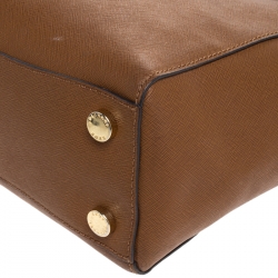 Pre Owned MICHAEL Michael Kors Brown Leather Medium Hamilton Tote