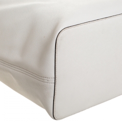 Pre Owned حقيبة يد مايكل كورس ترافل جت ست جلد كريمية