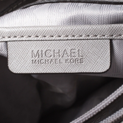 حقيبة يد مايكل مايكل كورس جيب كبسون جلد رمادية