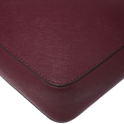 مملوكة مسبقًا حقيبة كروس مايكل كورس جيت سيت جلد عنابي