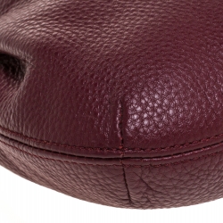 Pre Owned حقيبة كروس مايكل كورس شراشيب جلد عنابية