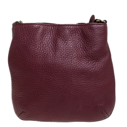 Pre Owned حقيبة كروس مايكل كورس شراشيب جلد عنابية