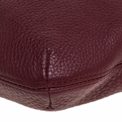 Pre Owned حقيبة كروس مايكل كورس شراشيب جلد عنابية