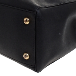 Pre Owned حقيبة يد مايكل مايكل كورس جيت سيت جلد سوداء