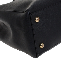 Pre Owned حقيبة يد مايكل مايكل كورس جيت سيت جلد سوداء