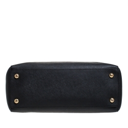 Pre Owned حقيبة يد مايكل مايكل كورس جيت سيت جلد سوداء