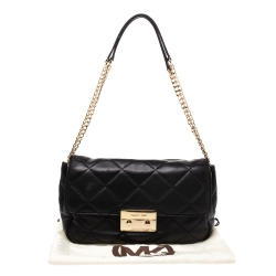 مملوكة مسبقًا Michael Kors Black Leather Small Sloan Shoulder Bag