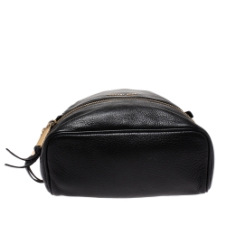 Pre Owned Michael Kors Black Leather Small Rhea Backpack