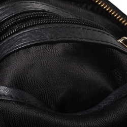 Pre Owned Michael Kors Black Leather Small Rhea Backpack