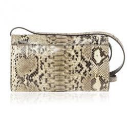 Pre Owned Michael Kors Gia Python Clutch Bag