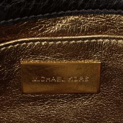 Pre Owned Michael Kors Gia Python Clutch Bag