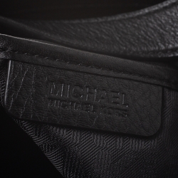 Pre Owned Michael Kors Black Leather Bedford Belted Shoulder Bag