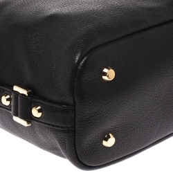 Pre Owned Michael Kors Black Leather Bedford Belted Shoulder Bag