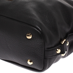 Pre Owned Michael Kors Black Leather Bedford Belted Shoulder Bag