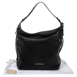 Pre Owned Michael Kors Black Leather Bedford Belted Shoulder Bag