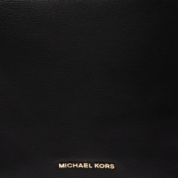 Pre Owned Michael Kors Black Leather Bedford Belted Shoulder Bag