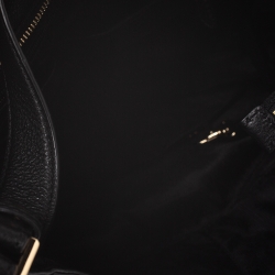 Pre Owned Michael Kors Black Leather Bedford Belted Shoulder Bag