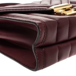 مملوكة مسبقًا Michael Kors Burgundy Leather Small Whitney Shoulder Bag