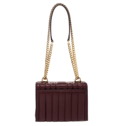 مملوكة مسبقًا Michael Kors Burgundy Leather Small Whitney Shoulder Bag