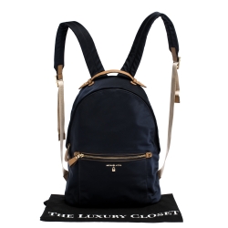 Pre Owned Michael Kors Dark Blue Nylon Backpack
