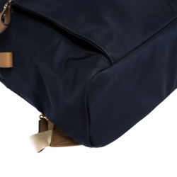 Pre Owned Michael Kors Dark Blue Nylon Backpack