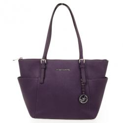 Pre Owned Michael Kors Jet Set Top-Zip Saffiano Tote