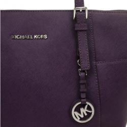 Pre Owned Michael Kors Jet Set Top-Zip Saffiano Tote