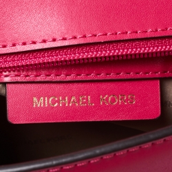 Pre Owned Michael Kors Pink Leather Sloan Top Handle Bag