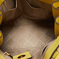 Pre Owned حقيبة يد مايكل مايكل كورس Hamilton جلد خضراء