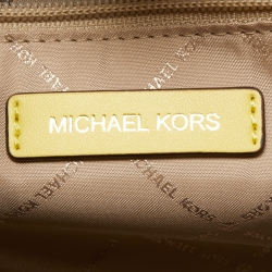 Pre Owned حقيبة يد مايكل مايكل كورس Hamilton جلد خضراء