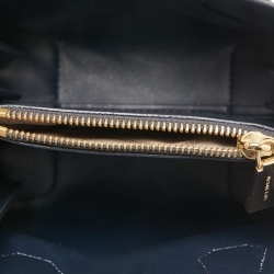 Pre Owned Michael Kors White/Blue Monogram Coated Canvas and Leather Mercer Tote