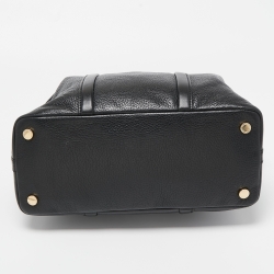 Pre Owned Michael Kors Black Leather Beck Satchel