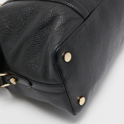 Pre Owned Michael Kors Black Leather Beck Satchel