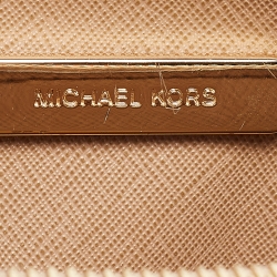 Pre Owned Michael Kors Orange Leather Small Mercer Tote