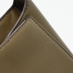 Michael Kors Olive Green Leather Delfina Saddle Bag