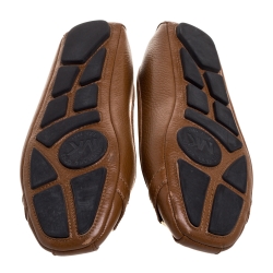 Pre Owned Michael Kors Brown Leather Ballet Flats Size 39